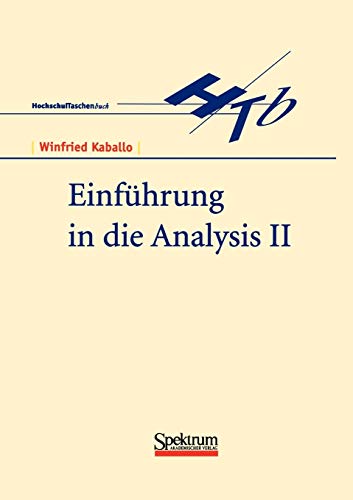 Einführung in die Analysis, Bd.2 von Spektrum Akademischer Verlag